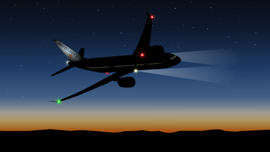 travelling light airplane