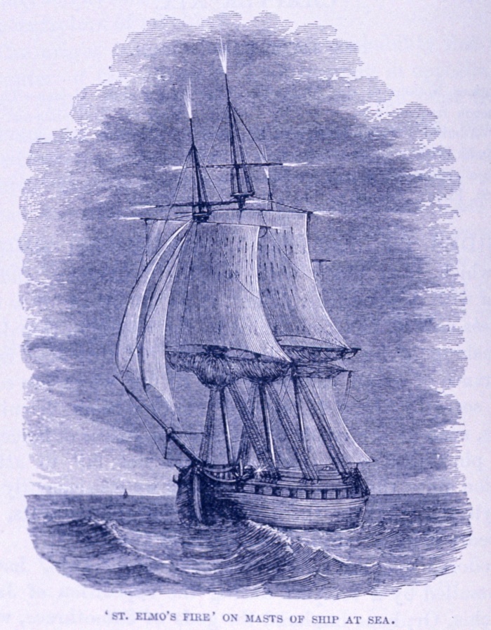 St. Elmo's Fire on a sailing ship - Static Discharge: Windshield Light Show - AeroSavvy