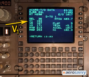 Takeoff Data on an ACARS Display - Recurrent Training - AeroSavvy