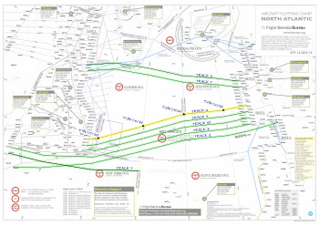 North Atlantic Plotting Chart Thumbnail - North Atlantic Tracks