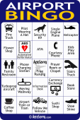 AeroSavvy Airport Bingo Card 1