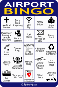 AeroSavvy Airport Bingo Card 2