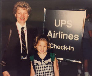 UPS Captain Terry Donner and daughter. UPS Passenger Flights - AeroSavvy